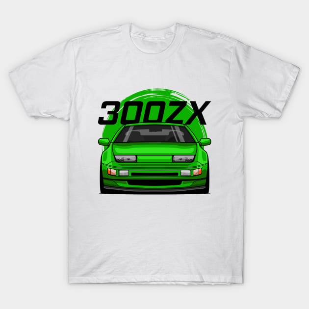 Green 300ZX Z32 T-Shirt by GoldenTuners